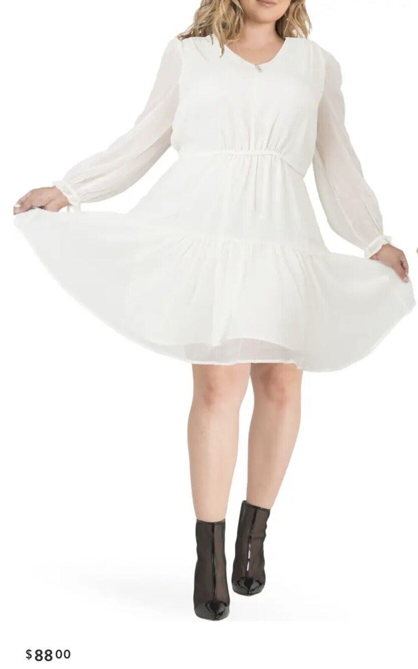 * New ~ STANDARDS AND PRACTICES ~ Prairie Chiffon Dress- Gorg - SZ 1X